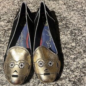 Disney Star Wars Irregular Choice Star Wars C-3PO Flats shoes loafer sz 10